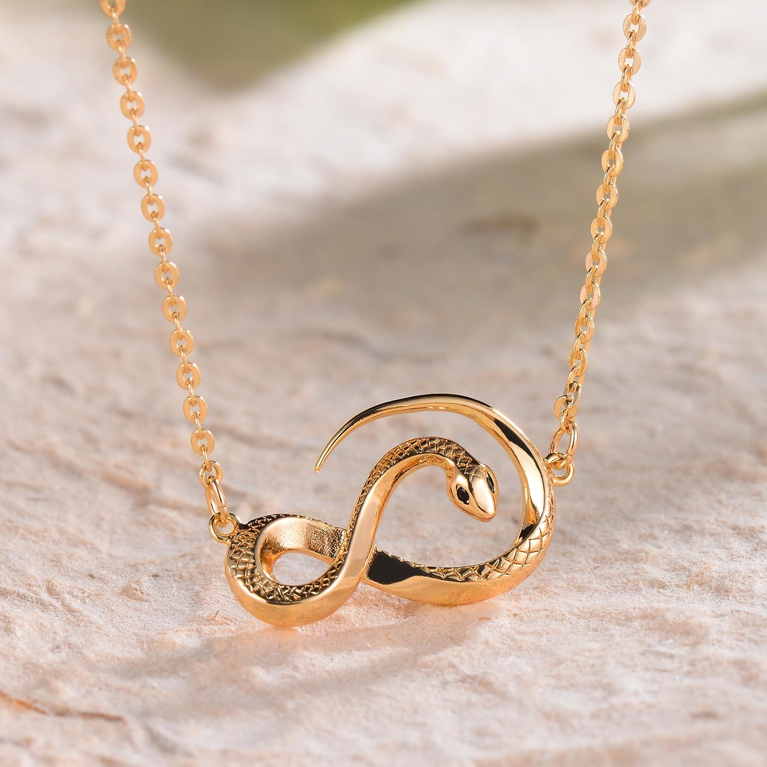 Fettero Animal Necklaces for Women Gold Plated Necklace Butterfly Bird Cat Elephant Snake Bull Pendant Necklace Dainty Chain 14K Gold Plated Minimalist Simple Cute Jewelry - Image 4