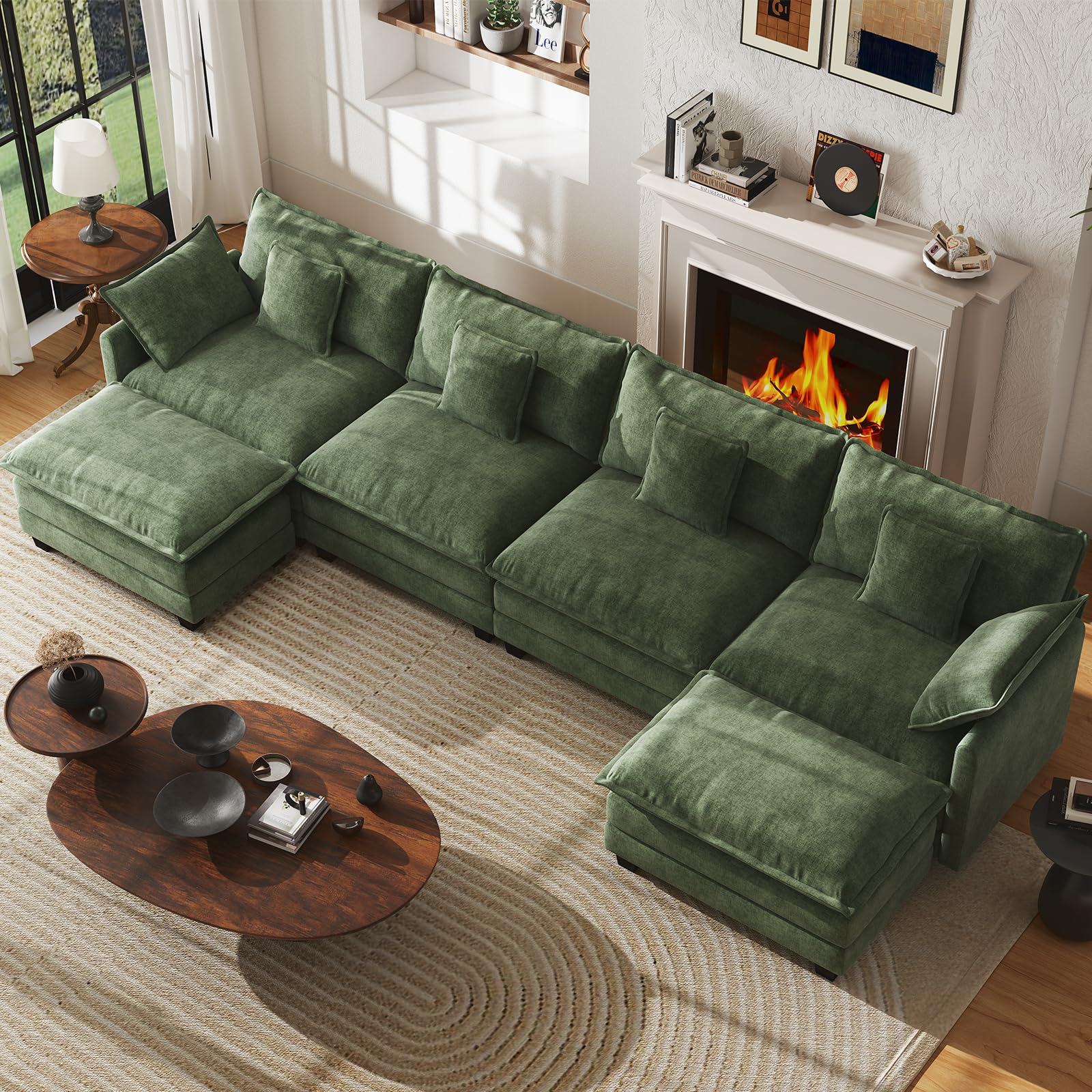 WorthFurni 146 Oversized Modular Sectional Sofa