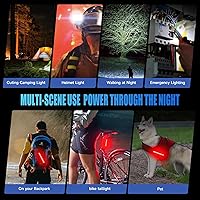 Vista 6 de 2026 New 6800Lumen Bike Light for Night Riding,Super Bright 6 LED Headlight,10 Mode Aluminum Rechargeable Bicycle Light Front and Rear,360°Rotatable