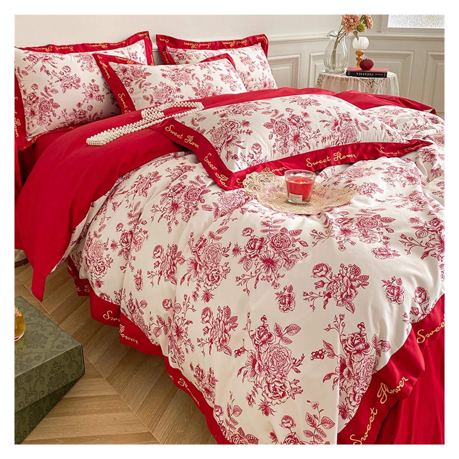 Housse de couette florale en coton doux pour transformer votre chambre en cocon cosy