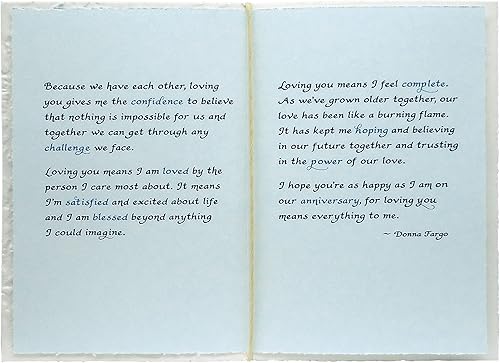 Miniatura 5 de Blue Mountain Arts Tarjeta de aniversario hermosa tarjeta para compartir con tu cónyuge pareja o pareja significativa en nuestro aniversario amarte
