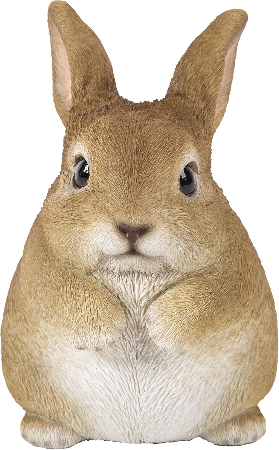 Chubby Brown Polyresin Rabbit Garden Statue