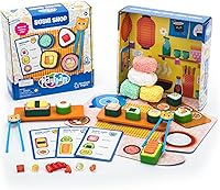 Educational Insights Playfoam Sushi Shop: Sensory Fidget Toys for Kids 3+, Pretend Play Kit Builds Fine Motor Skills & Imagination