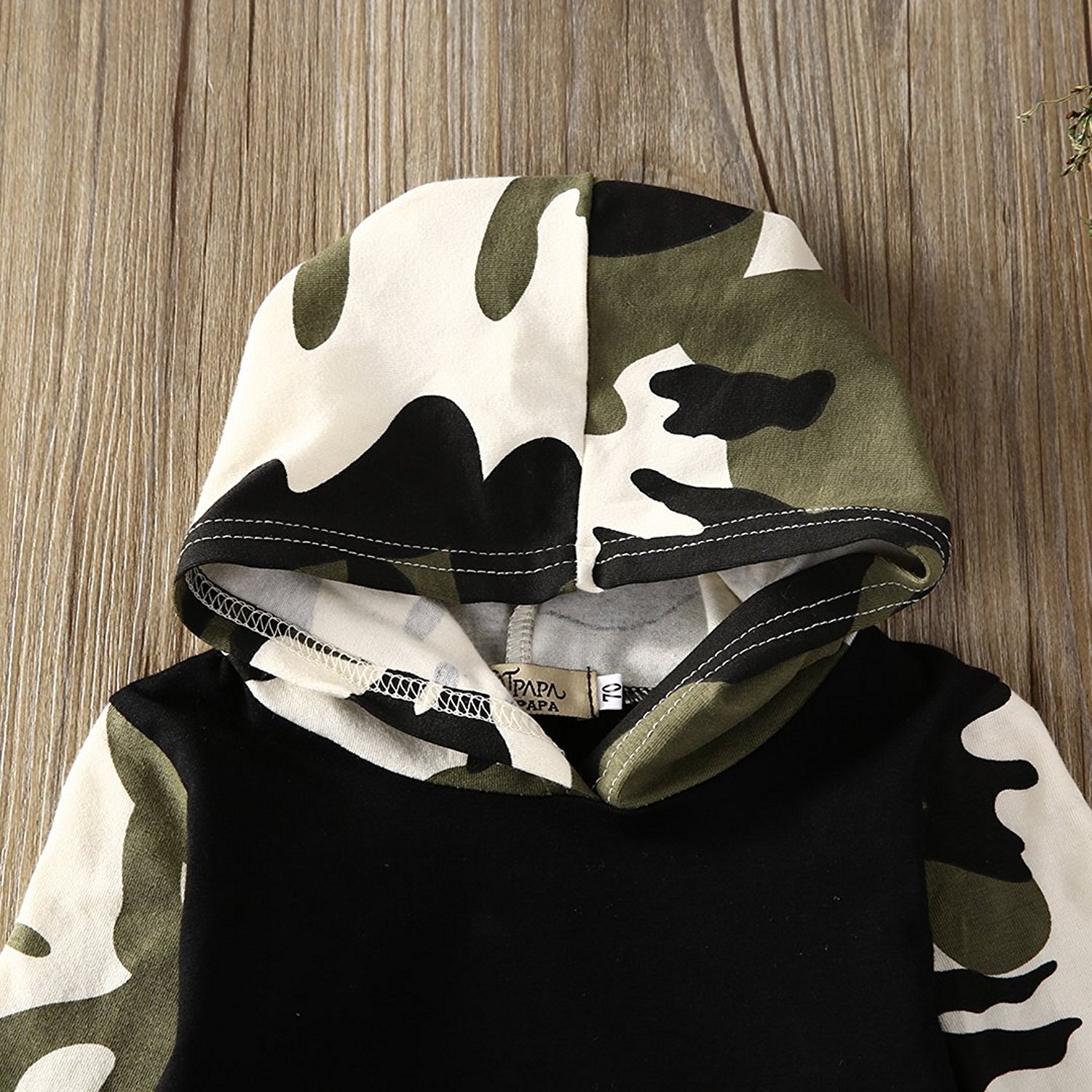 Legendeiu Kleinkind Baby Junge Camo Kleidung Set Langarm Hoodie Leggings Set Kleinkind 2 Stück Outfit （0-3T） (Camo, (6-12Monate))