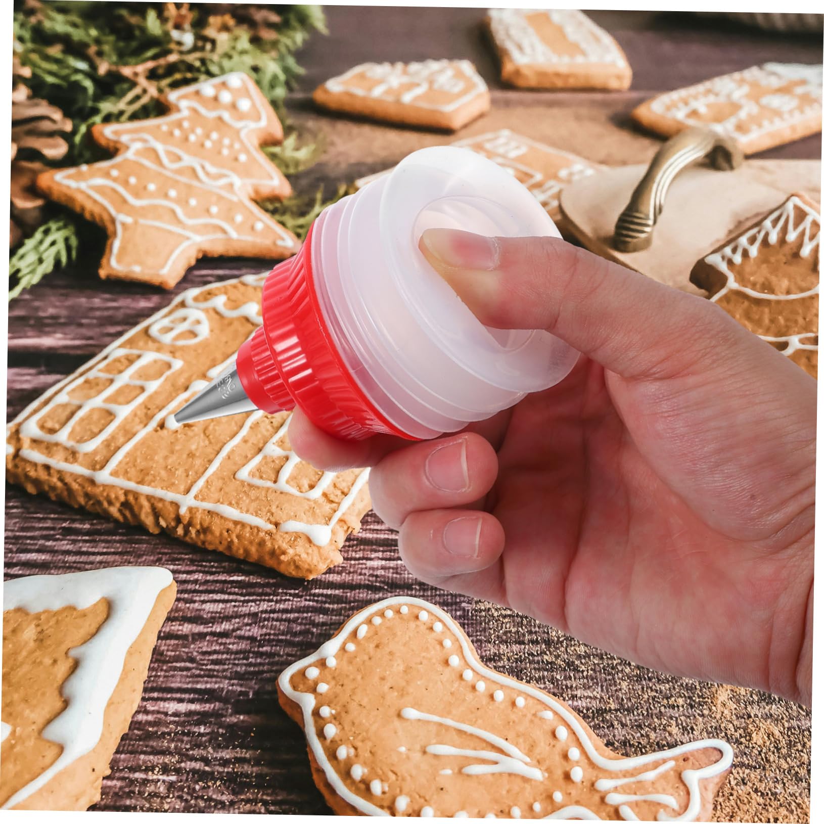 POPETPOP Lot De 2 Bouteilles De Glaçage Souples pour Décoration De Biscuits Et Gâteaux, Plastique Résistant, Réutilisable, Accessoires La Cuisine pour Pâtisserie Détaillée Et Personnalisée