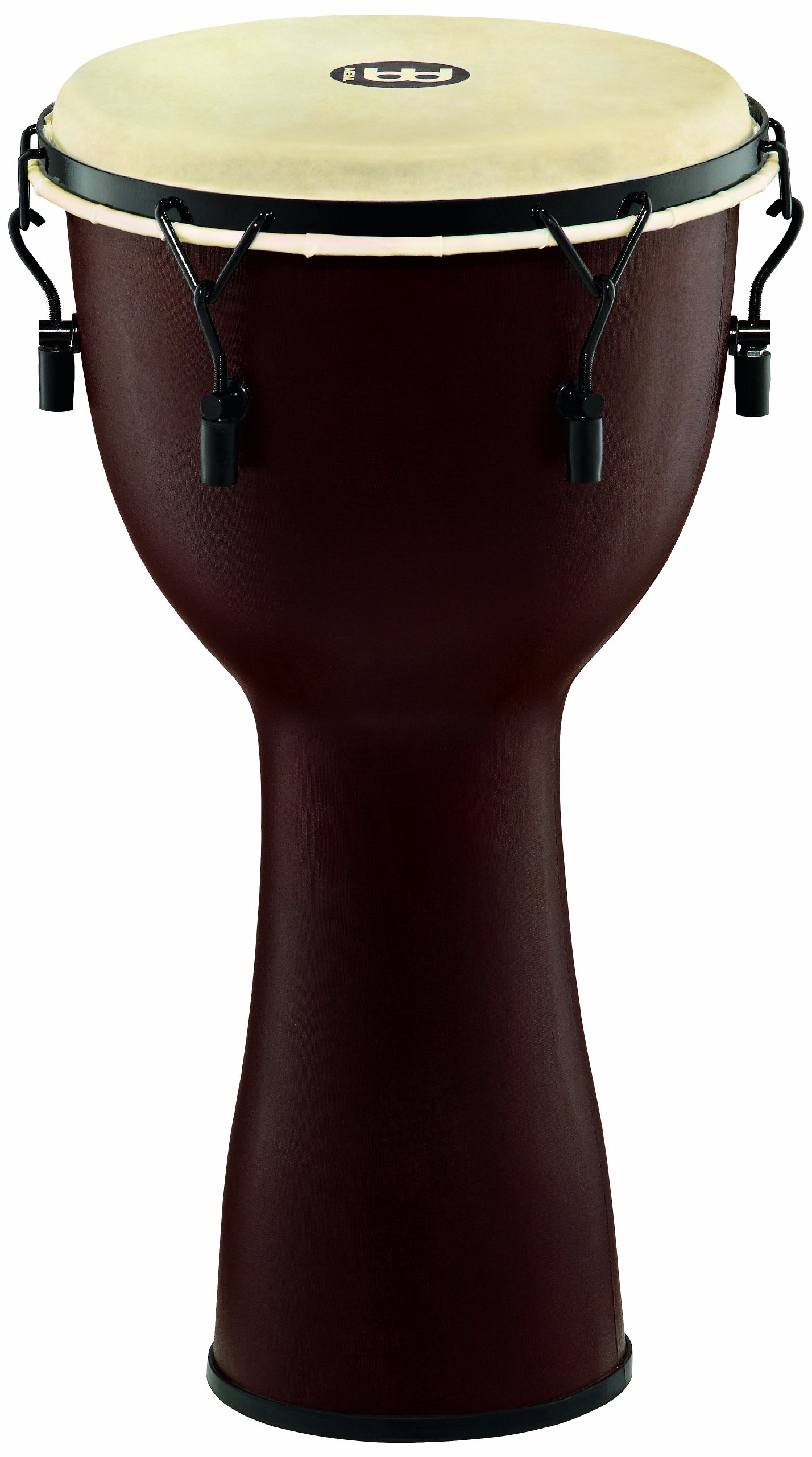 Meinl Percussion FMDJ6-L-G Mechanical Tuned Fiberglass Djembe 12-Inch Goat Head - Earth Brown