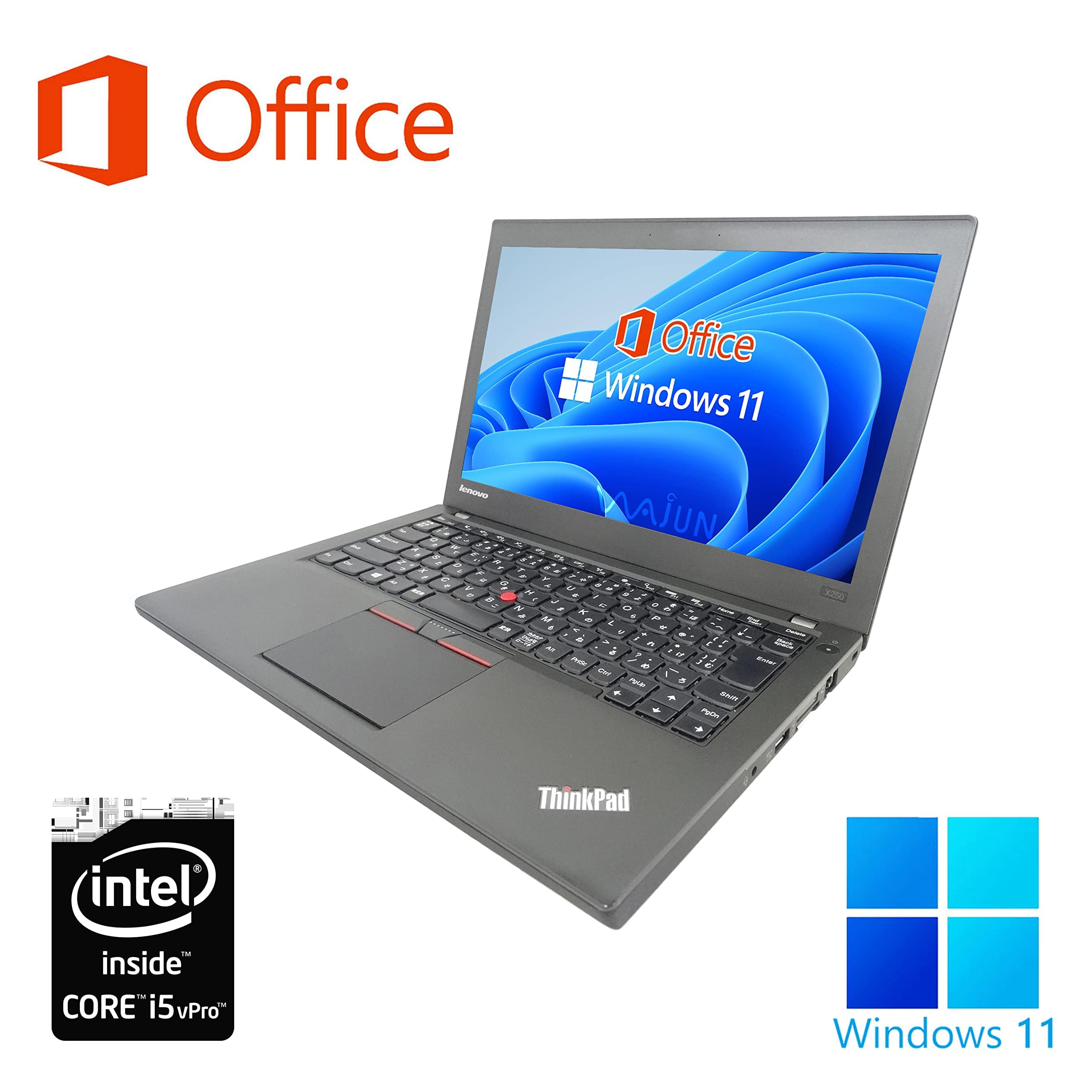 Amazon.co.jp: 【整備済み品】ノートPC X250 / 12.5型 / Win 11 Pro/MS 