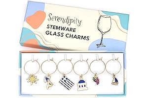 Greek Wine Glass Charms: Celebrate Greek Heritage with Every Sip