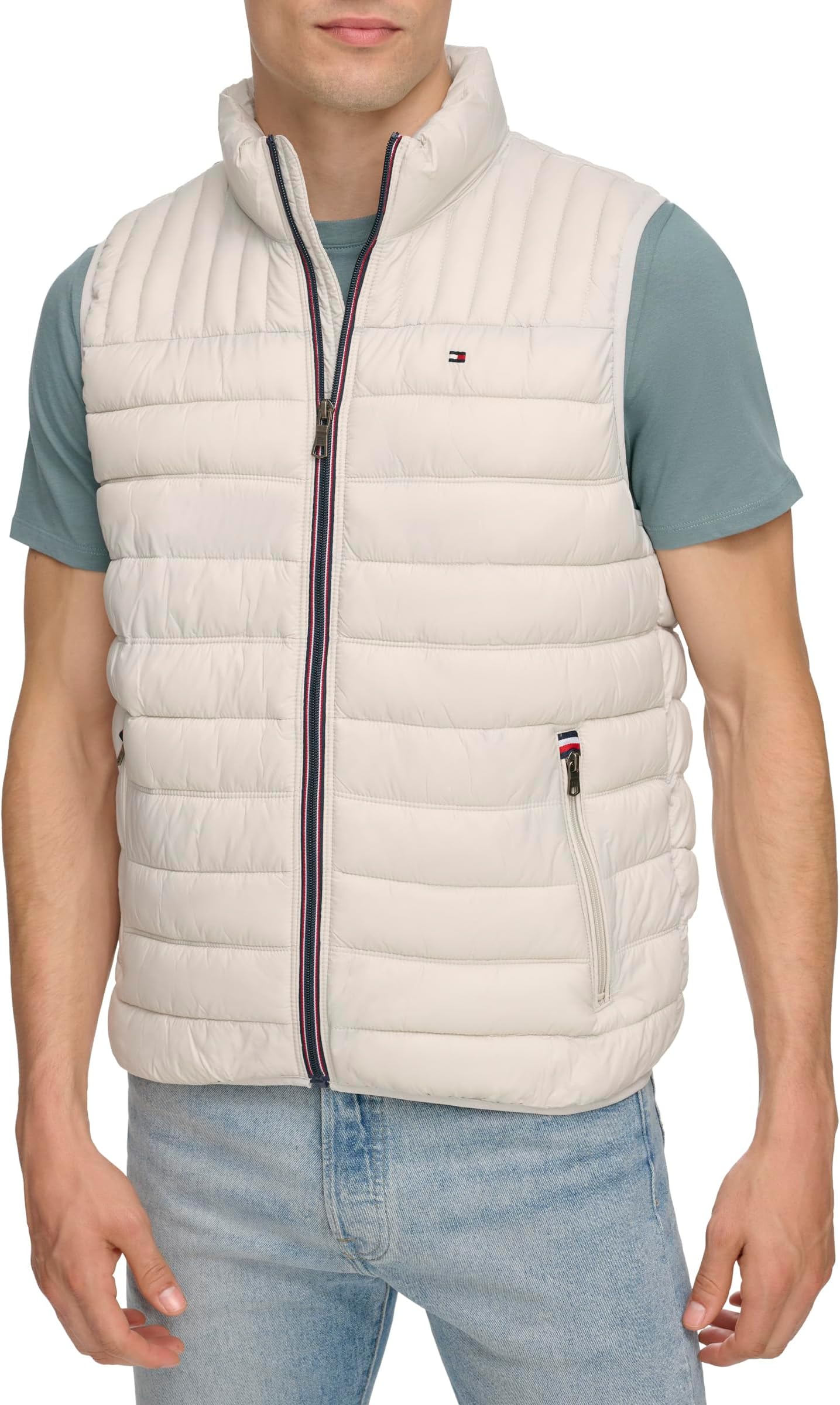 Tommy Hilfiger Men's Lightweight Packable Puffer Vest Down Vest (pack of 1)