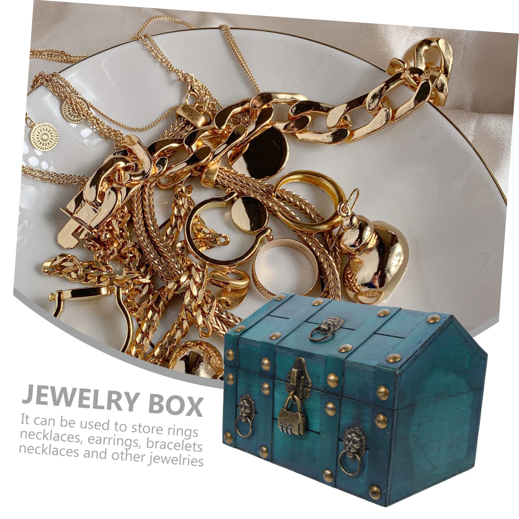 Vintage Schmuckkästchen Organizer für Halsketten und Armbänder