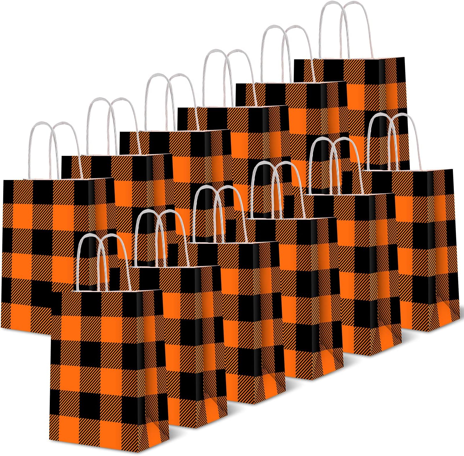50PCS Happy Halloween Gift Bag Pumpkin Ghost Tie Pockets Candy Plastic Bag Sweet