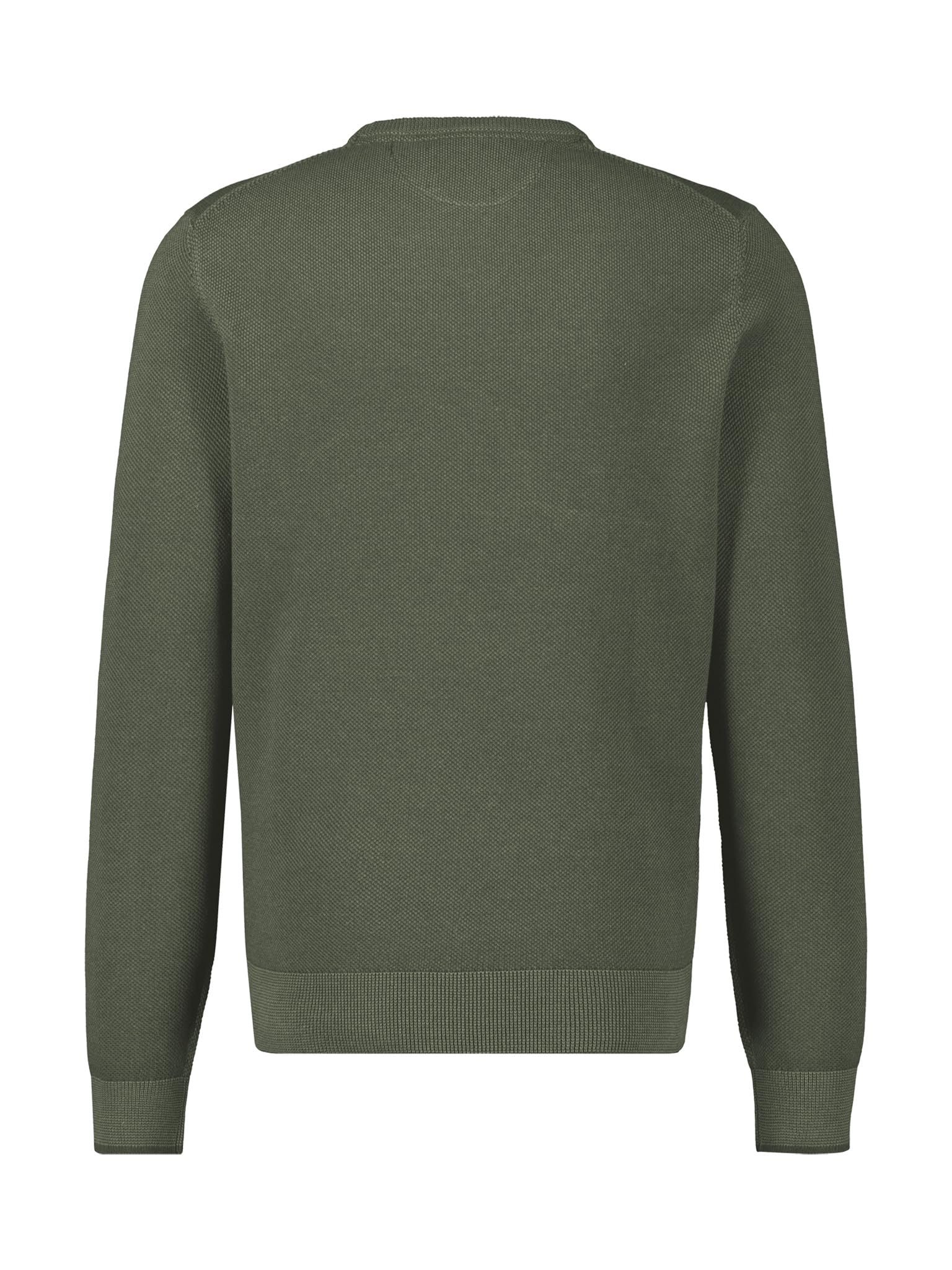 LERROS Herren Pullover mit Rundhals-Ausschnitt, 100% Baumwolle (DE/NL/SE/PL, Alphanumerisch, L, Regular, Regular, Oliv)