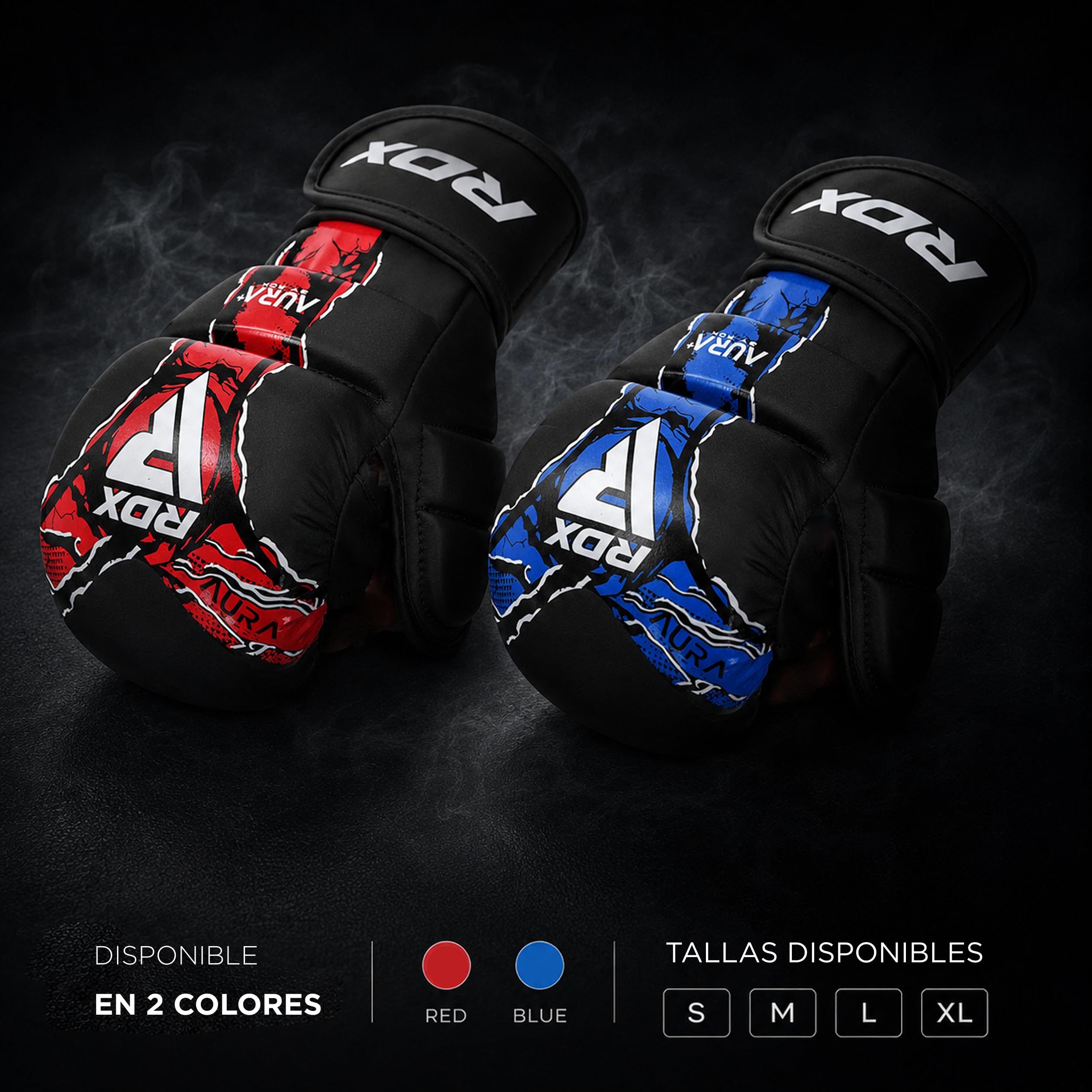 RDX Aura Plus F17 Guantes de Grappling para Hombre y Mujer, Guantes MMA con Palma Abierta, Guantes de Entrenamiento para Agarre, Sparring y Lucha en Suelo, Acolchado Amortiguador