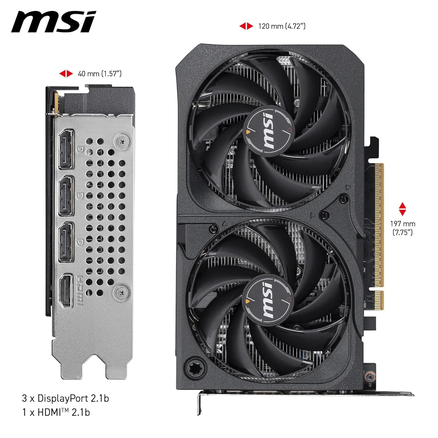 msi GeForce RTX 5050 8G SHADOW 2X OC - Scheda video - Immagine 5