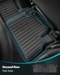Car Floor Mats for Ford Escape 2009-2012, for Mazda Tribute/Mercury Mariner 2009-2011, Accessories for Escape/Tribute/Mariner, All Weather Rubber Mats Custom Fit Trunk Cargo Liner, Not for Power Seats