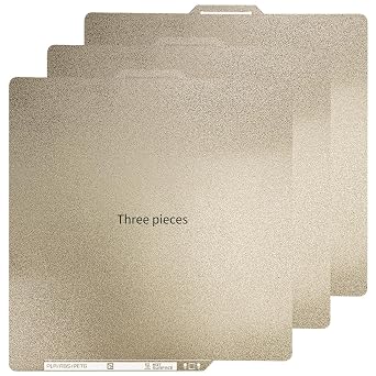 3-Pack PEI Build Plate 257 257mm for Bambu Lab P2S/P1S/P1P/X1C/X1/X1E/A1, Double Sided Textured PEI Sheet Premium Print Bed Compatible with Bambu Lab Series 3D Printers