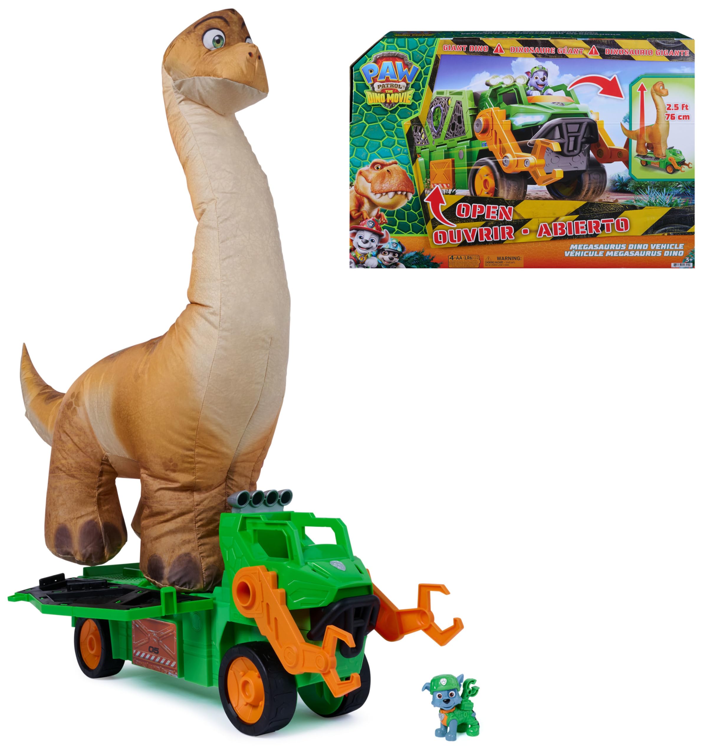 Paw Patrol The Dino Movie Megasaurus Dino Vehicle