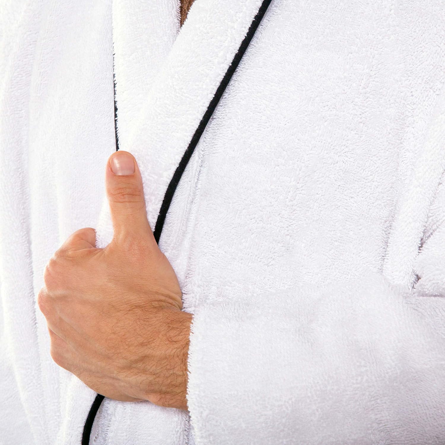 Superior Cotton Unisex Bathrobe, Soft and Absorbent Robe For Men And Women, Bathroom Accessories, Home Essentials. image 3