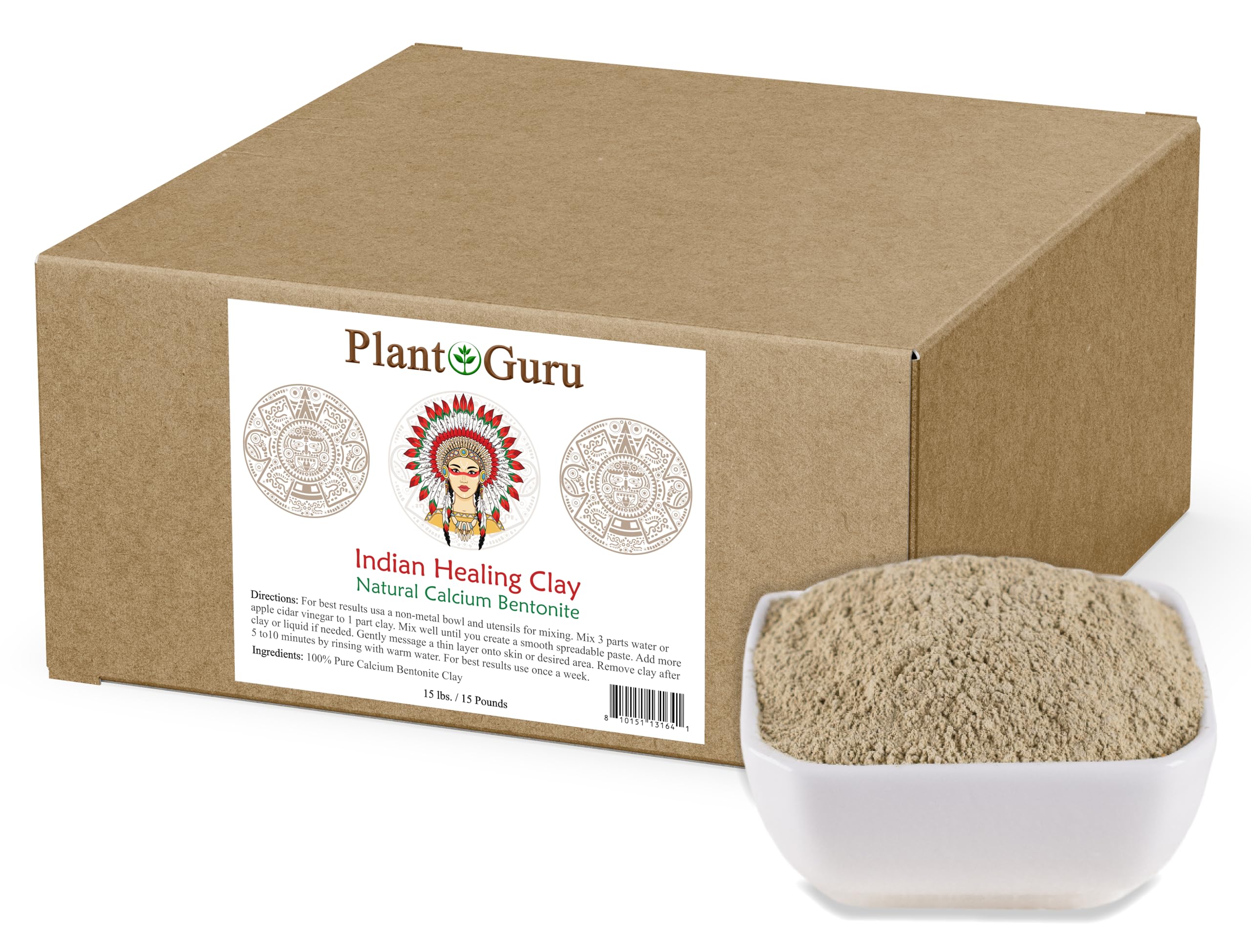 Plant Guru Calcium Bentonite Clay Powder 15 lbs