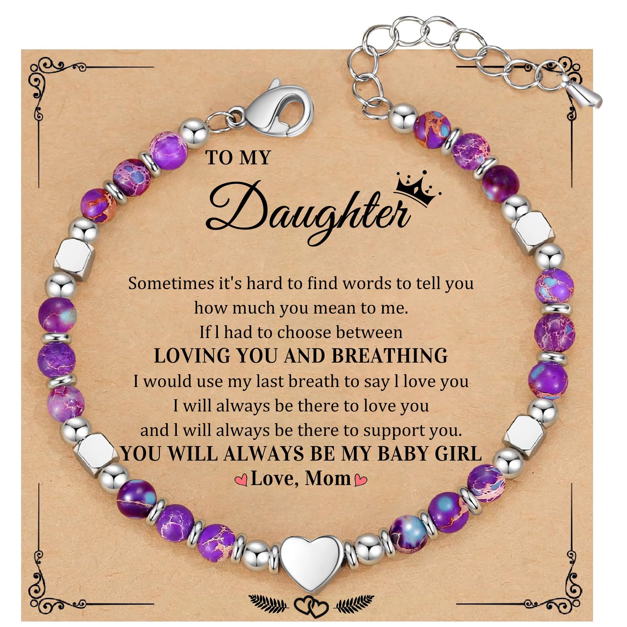 Best Friend Bracelet Gifts for Women Sister Bestie, Christmas Gift for Teens Mom Daughter Granddaughter Birthday Gift for Her Stocking Stuffers