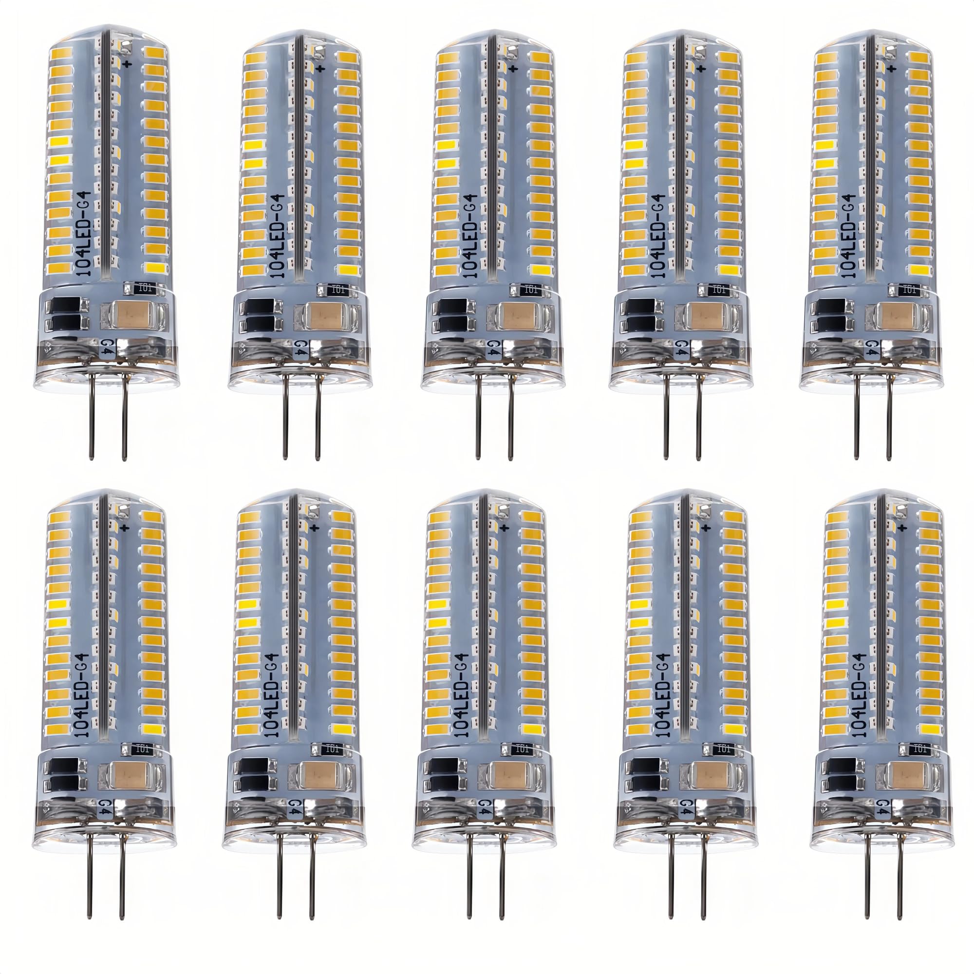 G4 LED Lampe 220V T3 Bi-Pin 1,5W-12W Flimmerfrei 10PCS(7W/Warmes Licht)