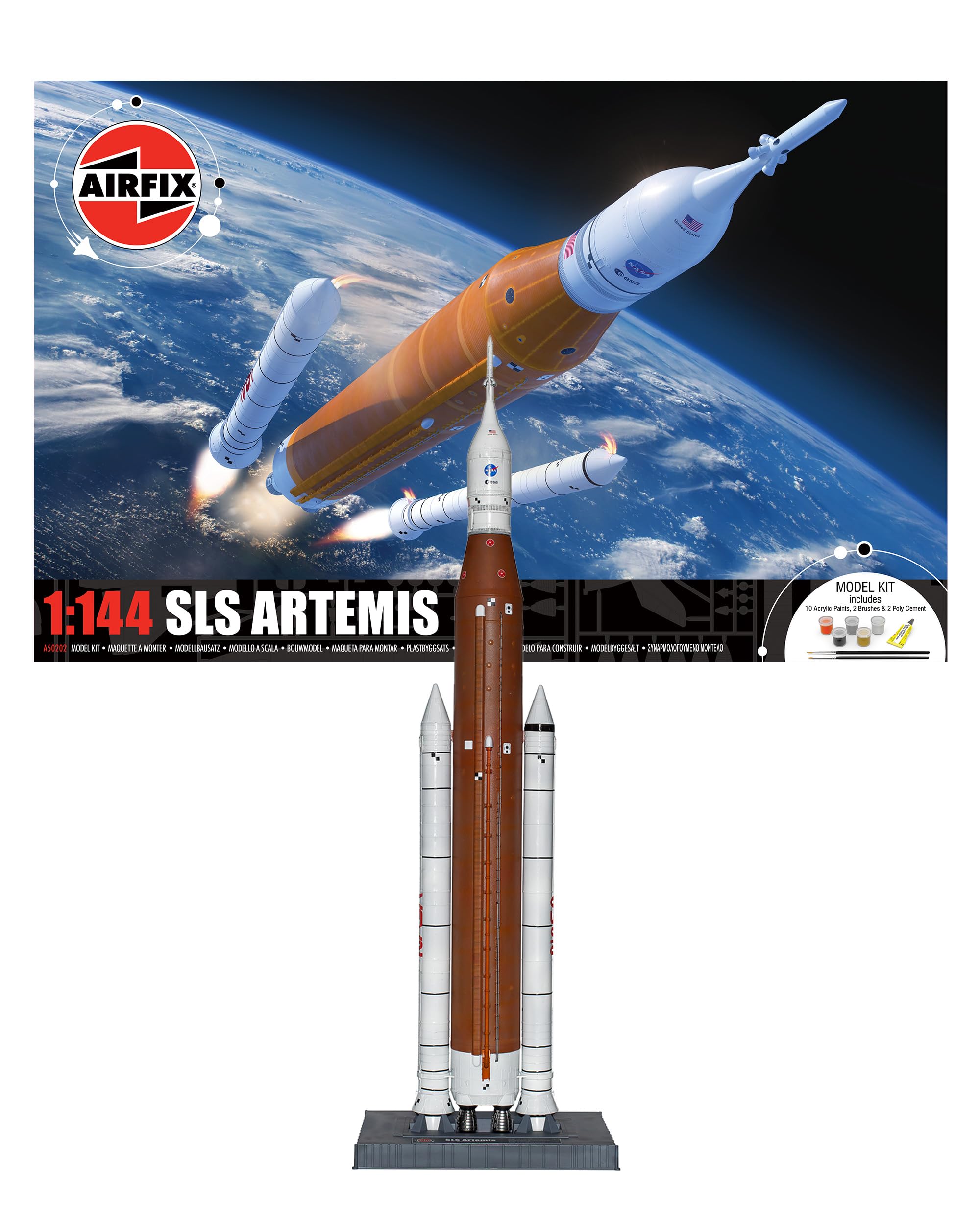 Airfix SLS ARTEMIS Space Launch System Rocket+ORION Spacecraft 1:144 kit A50202