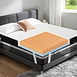 HOMBYS 4 Inch 5-Zone Memory Foam Mattress Topper, Queen Size Pressure Relief Bed Toppers for Back Pain Relief & Spine Alignment Dual Firmness & Soft Feel, Breathable with Washable Cover, 80”x60”