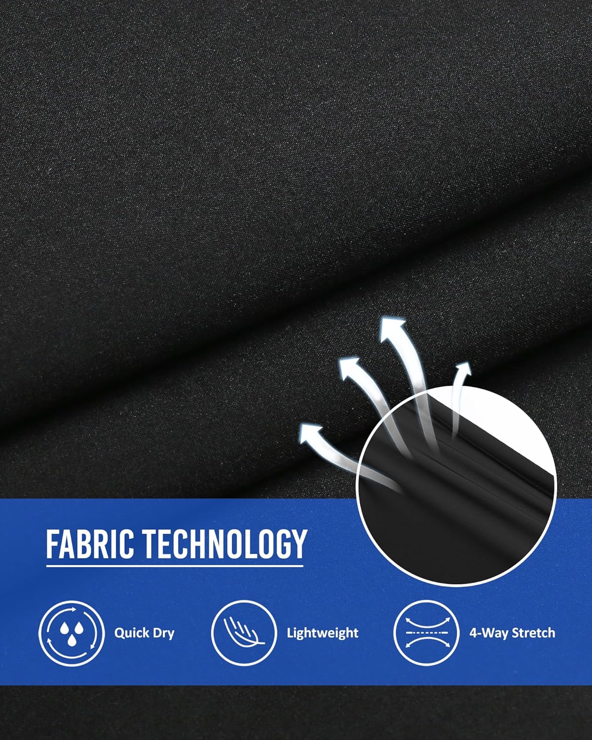 maamgic Mens Running Shorts Workout 6" Marathon Lightweight Quick Dry Gym Shorts with Zip Pocket - Image 3