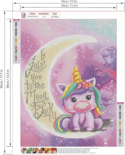 Miniatura 3 de UB - Kits de arte de diamantes para adultos, unicornio de pintura de diamante 5D, manualidades de pared de Navidad para decoración del hogar (1031