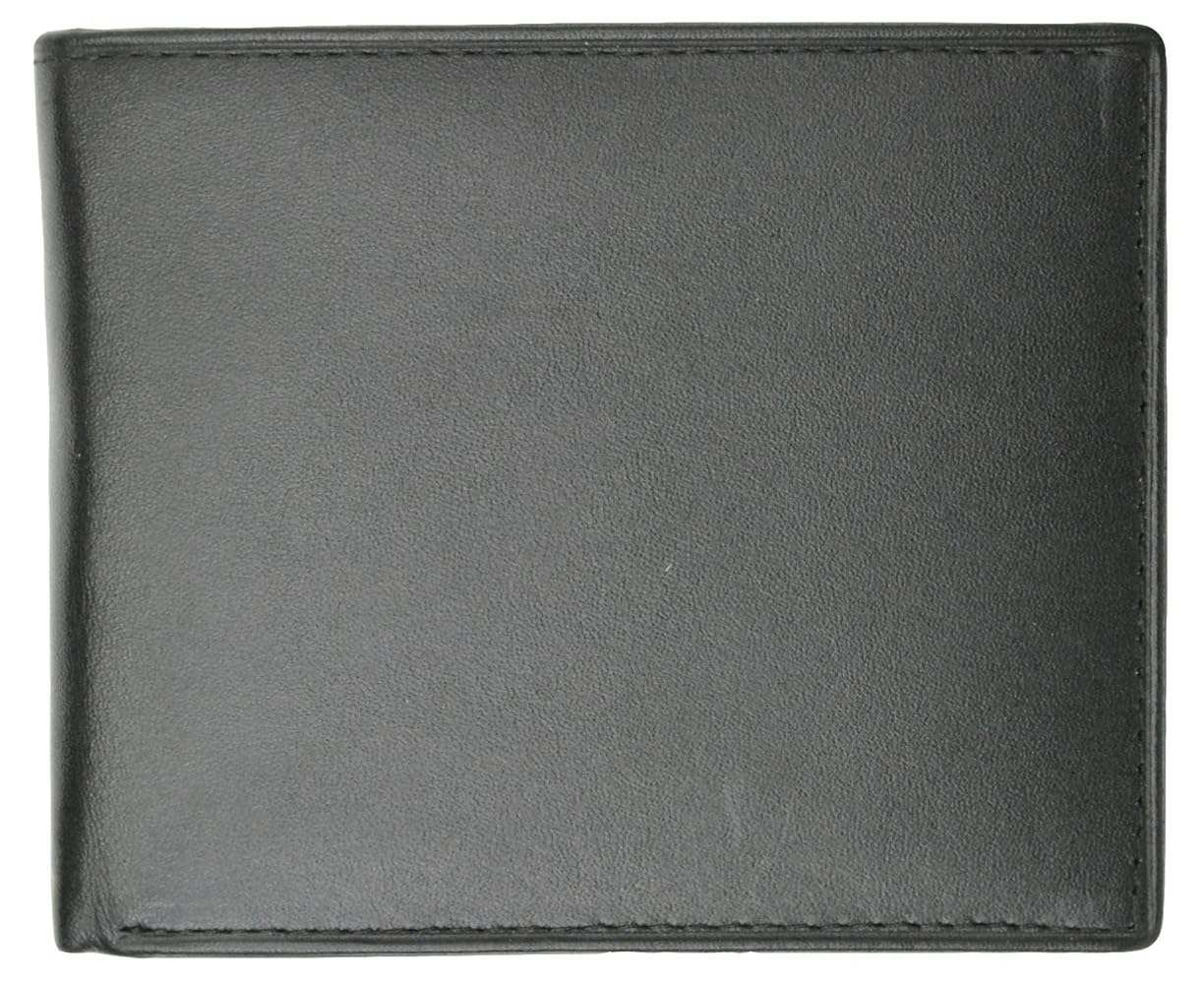 Amazon.com: Genuine Leather Mens Bifold Wallet with Flip up