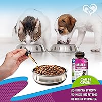 Vista 6 de Multivitamínico Líquido para Gatos y Perros con Glucosamina y Arándano Suplementos de Salud 21 en 1 para el Tracto Urinario, Riñón, Vejiga, Cadera