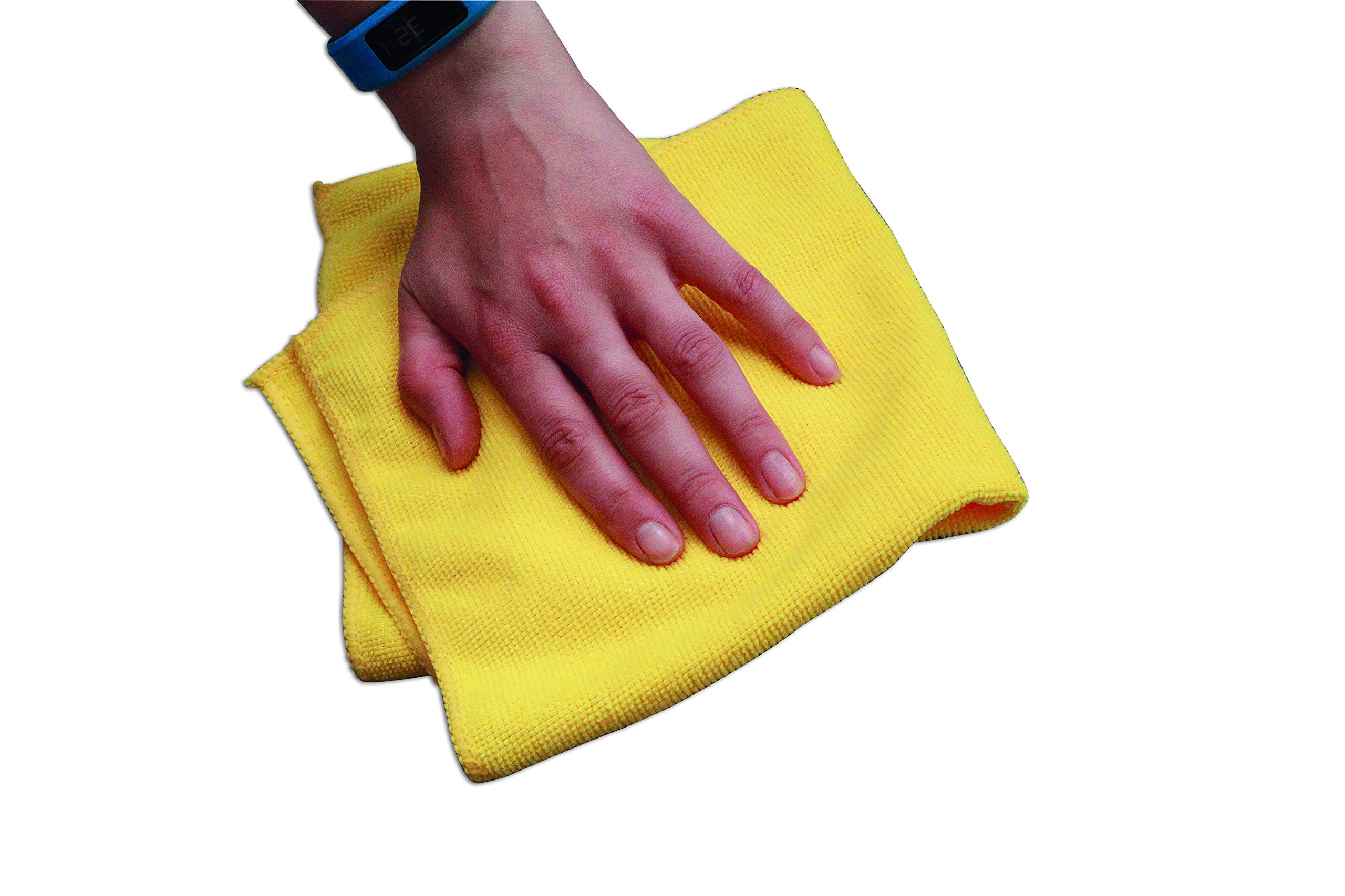 Connect 37309 Microfibre Yellow & Grey Cloths in Dispenser Box - Image 4