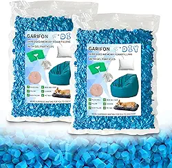 Enchimento de pufe de 4,5 kg, enchimento de saco de feijão de travesseiro, enchimento de espuma viscoelástica desfiada, enchimento de saco de pancada, refil de espuma para pufe/recheio otomano