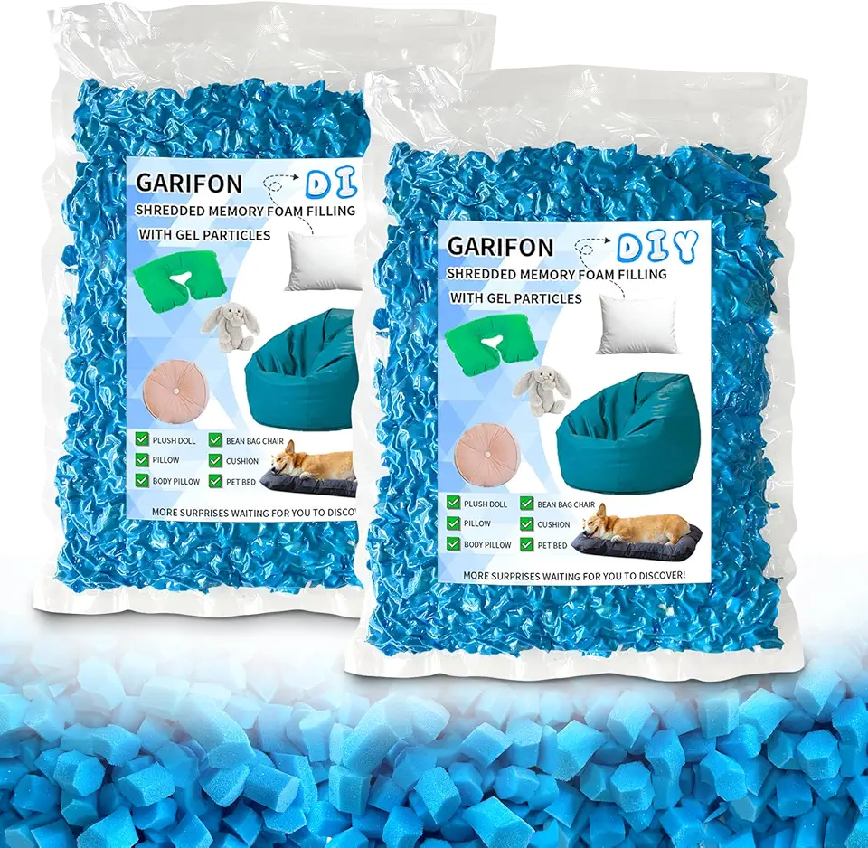 Enchimento de saco de feijão de 4,5 kg, enchimento de saco de feijão, enchimento de saco de feijão de travesseiro, enchimento de espuma viscoelástica desfiada, enchimento de saco de pancada