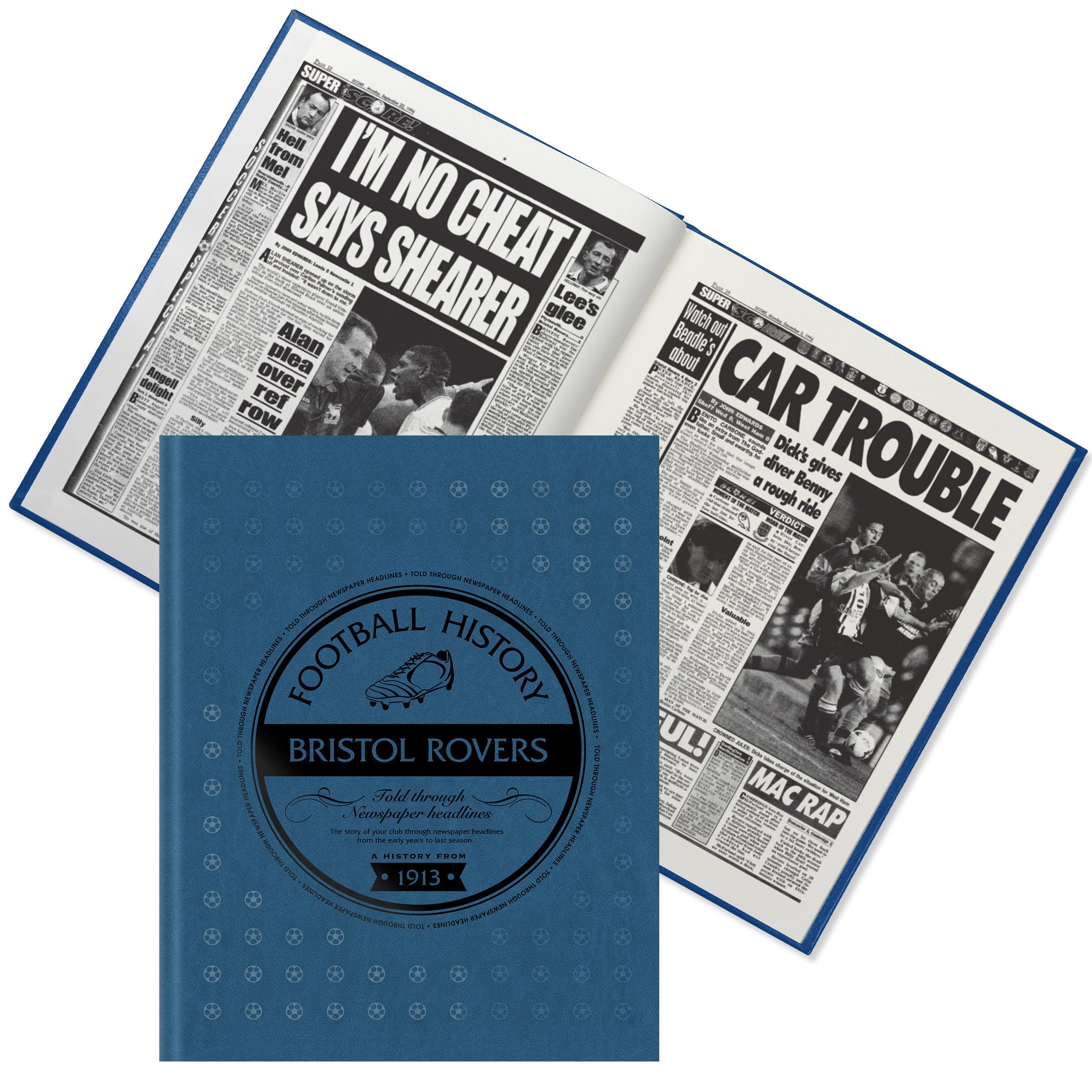Historic Newspapers Newspaper Headlines Football Book - Gift (LAST MINUTE GIFT) Approx A3 in size - CONTENT UP TO 2023 - Fast Delivery! Buy NOW and PERSONALISE LATER!