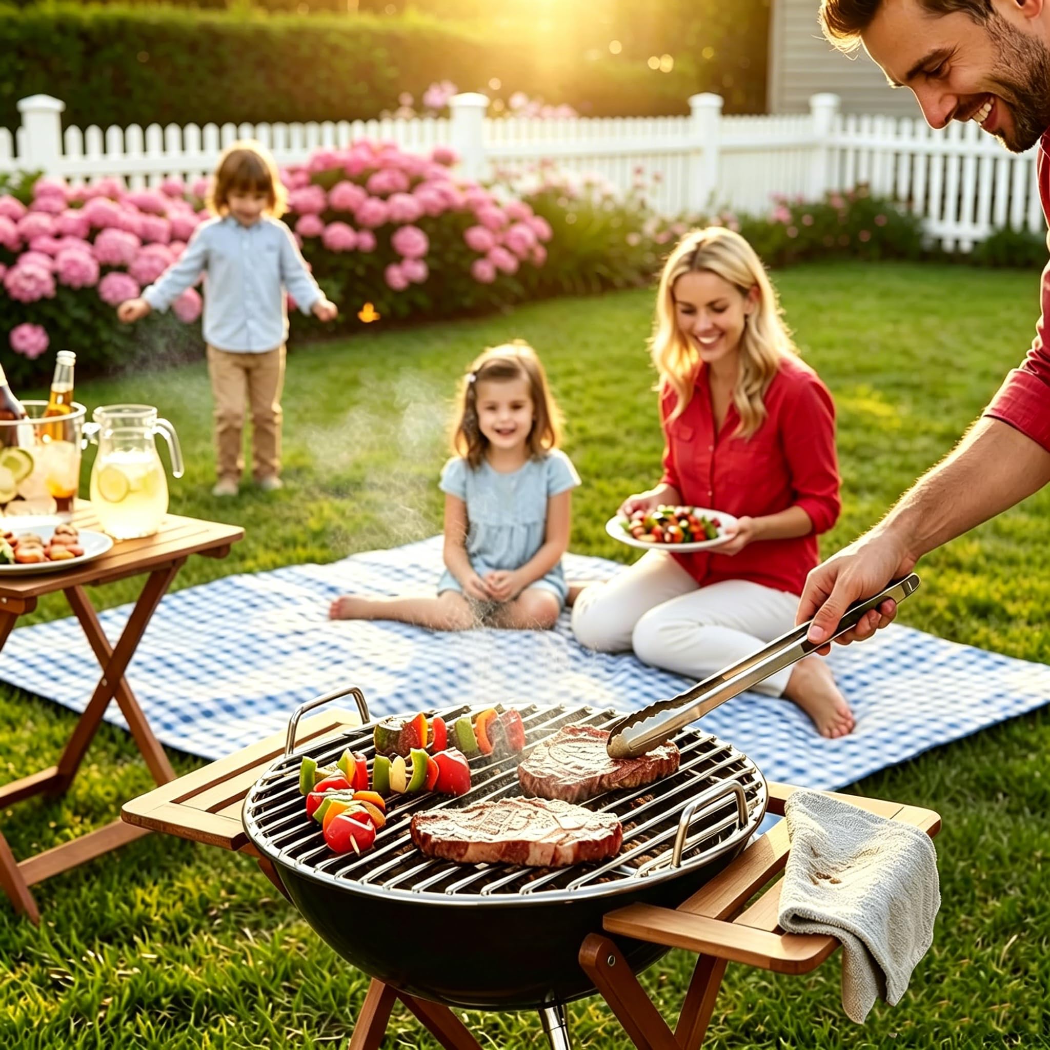 Grille de Cuisson Ronde en Acier Inoxydable,Ø 33/38/43/48/53/58 cm pour barbecues Boules, barbecues au Charbon et Grills Grille Robuste Répartition Uniforme de la Chaleur Facile à Nettoyer (58cm)