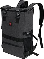 Smell Proof Backpack with Lock Smell Proof Bags Daypack Travel Backpack with Combination Lock Casual Daypacks Expandable Black