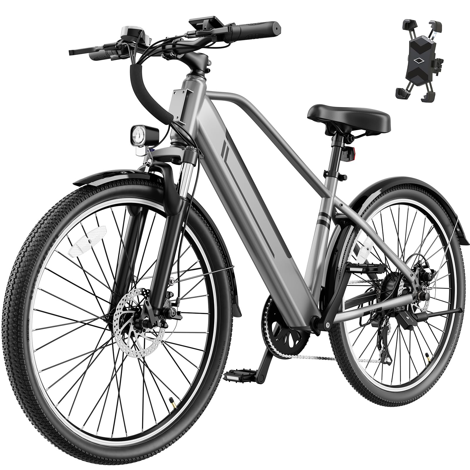Heybike Electric Bikes for Adults, 26" Ebikes for Men, Peak 1200W Adults Electric Bicycle with Removable Battery, Front Suspension