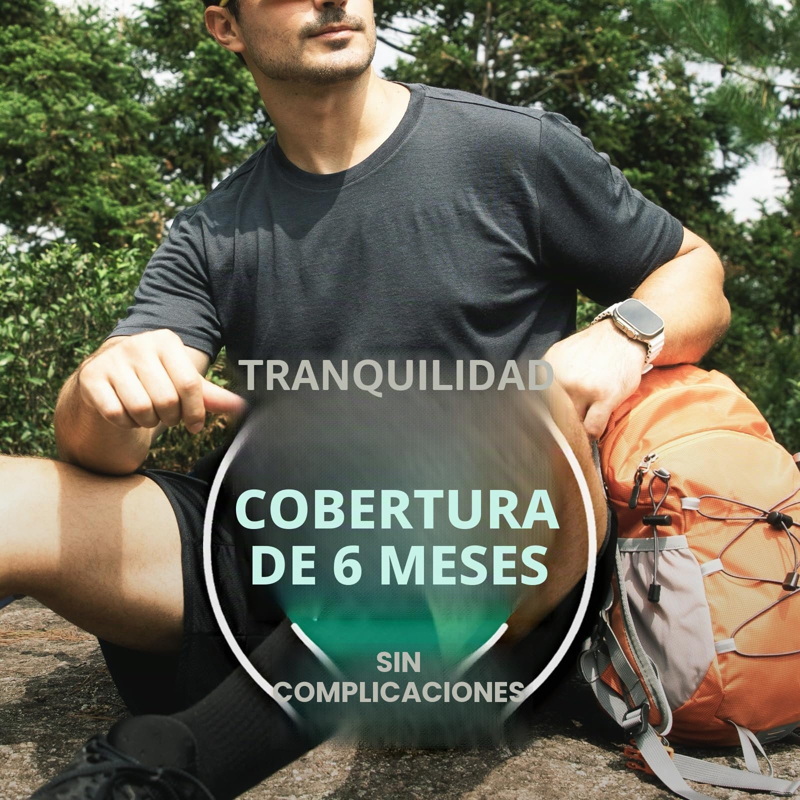 Merino Protect Camiseta Lana Merino Hombre Hombre Suave Jersey con Base Capa Manga Larga de Jersey Senderismo Caza