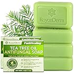 Roycederm Tea Tree Soap for Face & Body Acne, Athlete\'s Foot, Tinea, Folliculitis Ringworm Jock Itch - Pack of 2