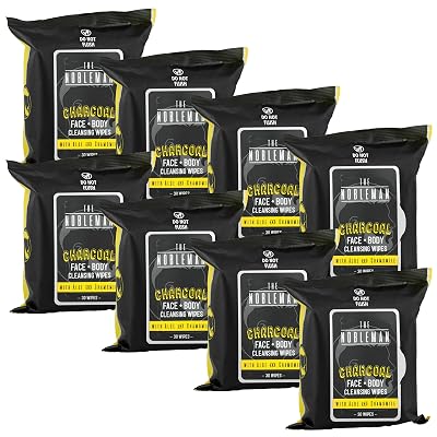 The Nobleman Charcoal Face and Body Wipes
