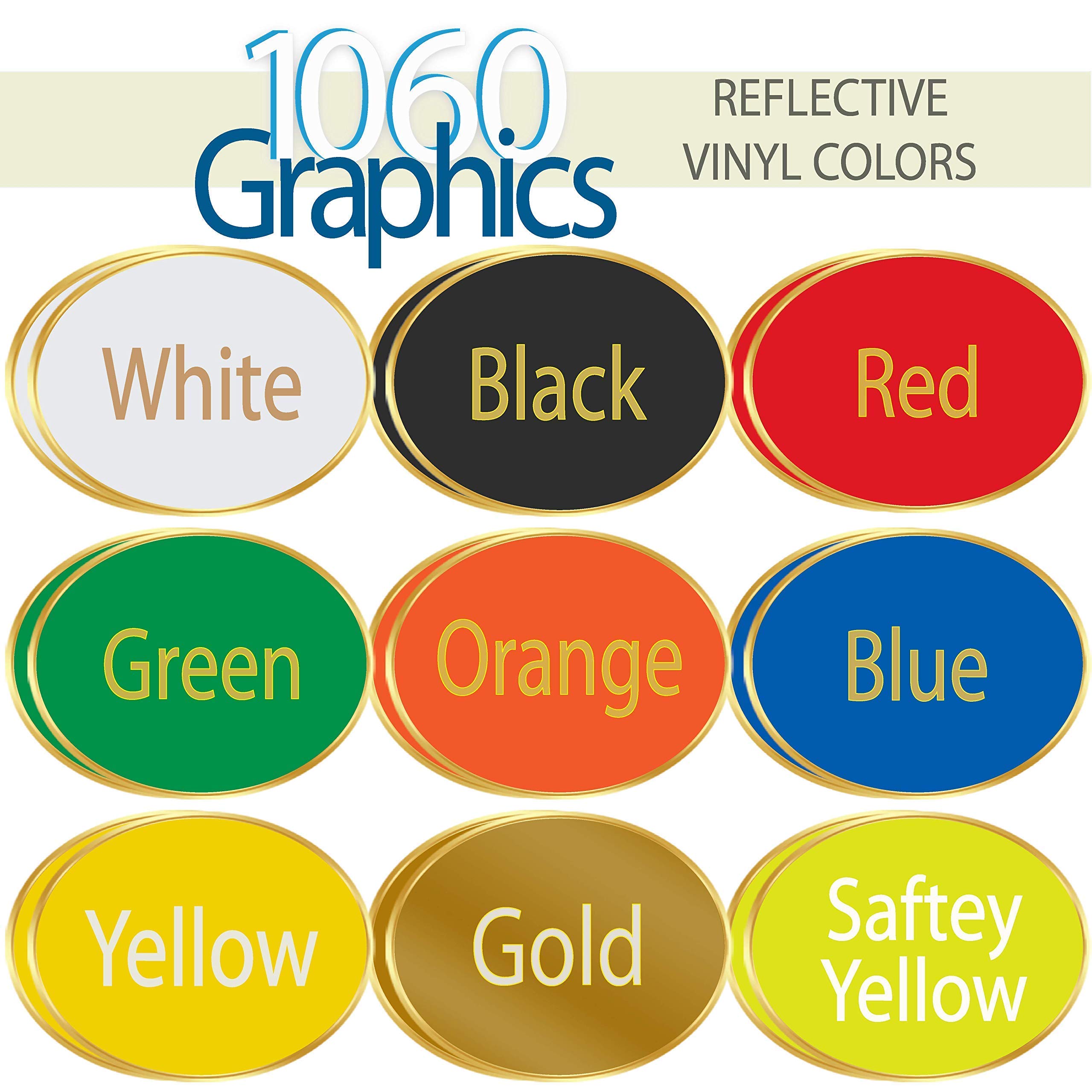 Reflective Extra Large Modern House Numbers Mailbox Decals Address Sign