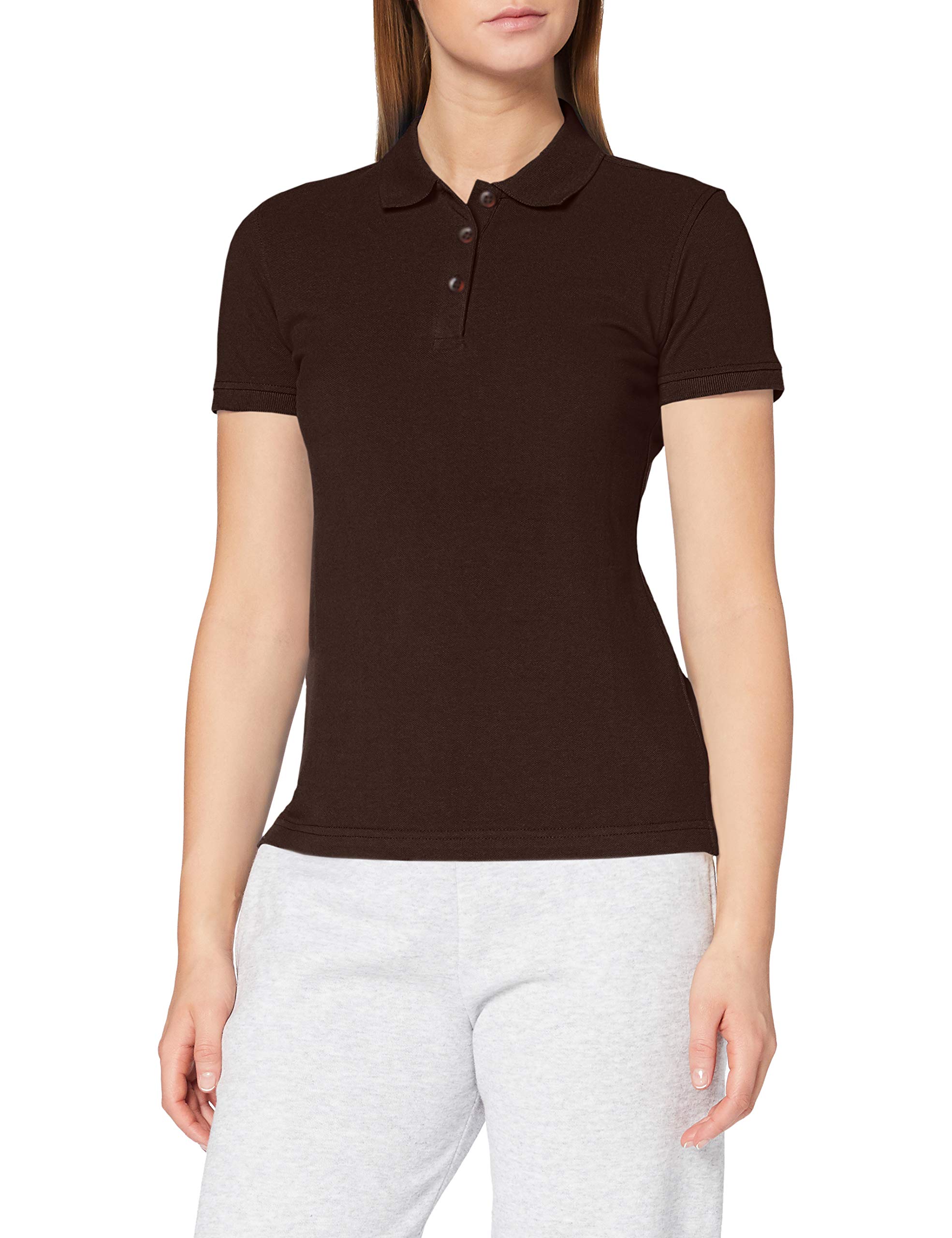 CliQue Women's Clique Classic Womens Marion Polo Shirt, Brown (Dark Mocca), S UK