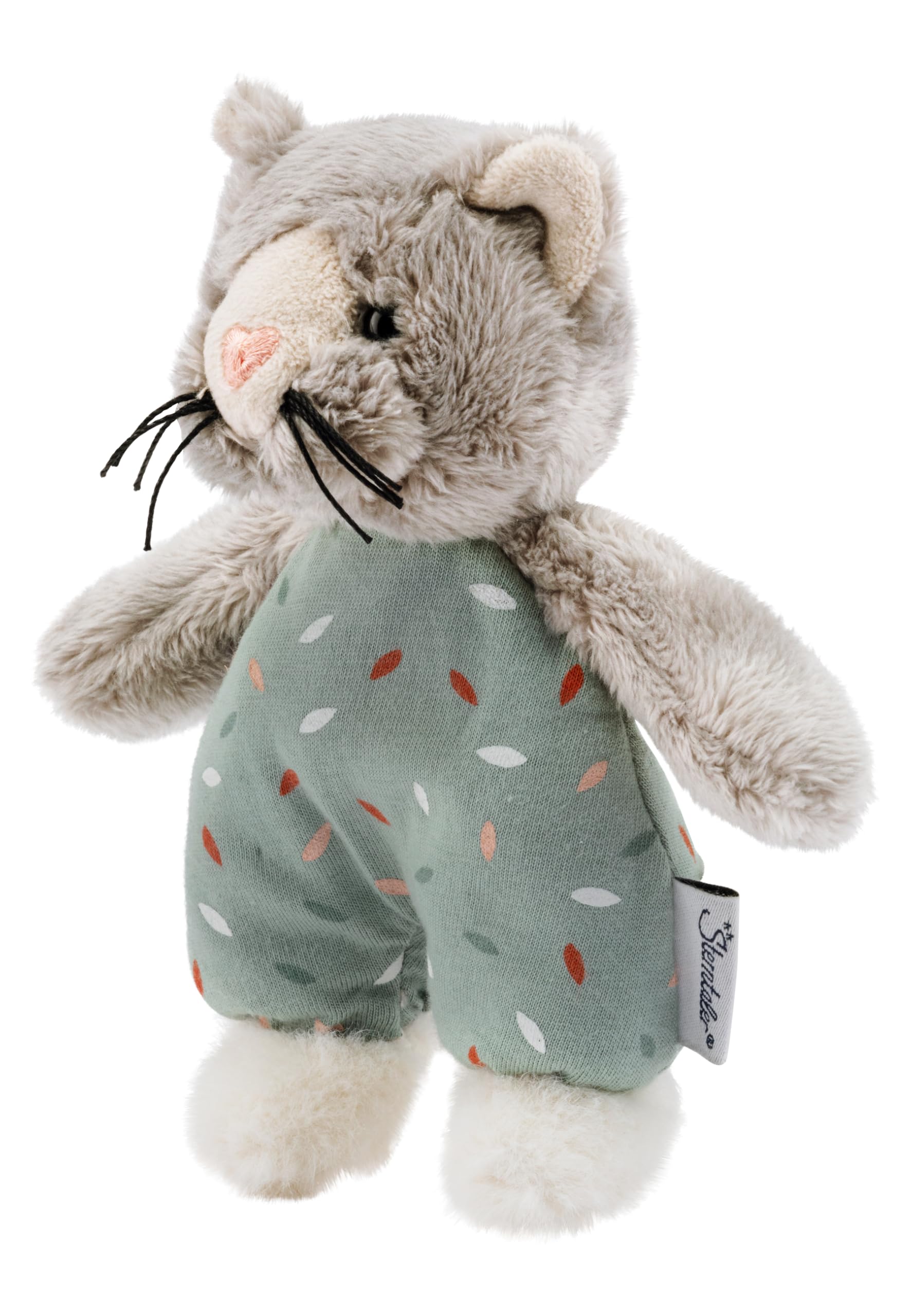 Sterntaler Kuscheltier Katze Lilly mit Rassel – Plüschtier aus Flausch, ab Geburt