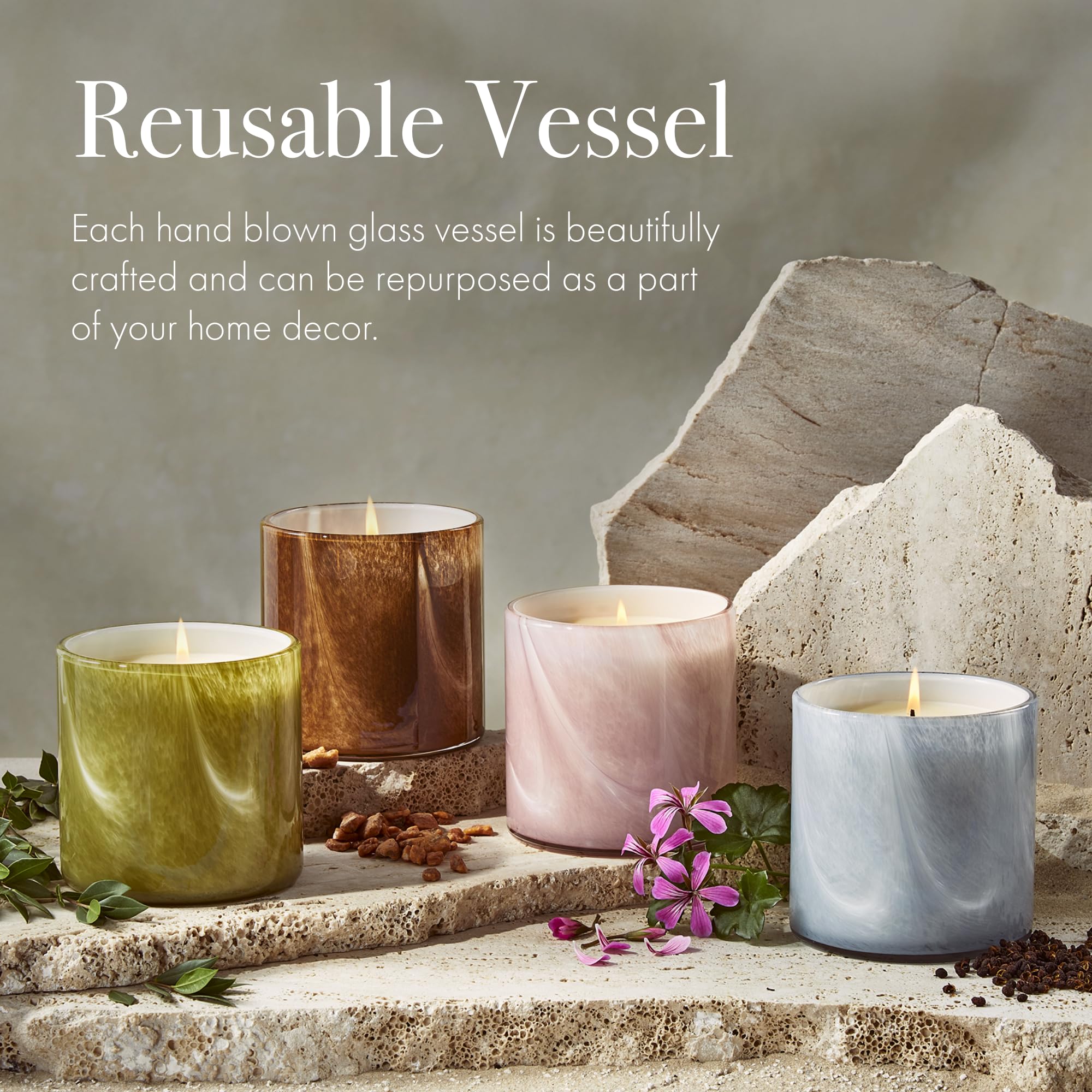 LAFCO New York Signature Candle, Big Sky - 15.5 Oz, 2 Pack - 90-Hour Burn Time - Reusable, Hand Blown Glass Vessel - Made In The USA - Foto 13