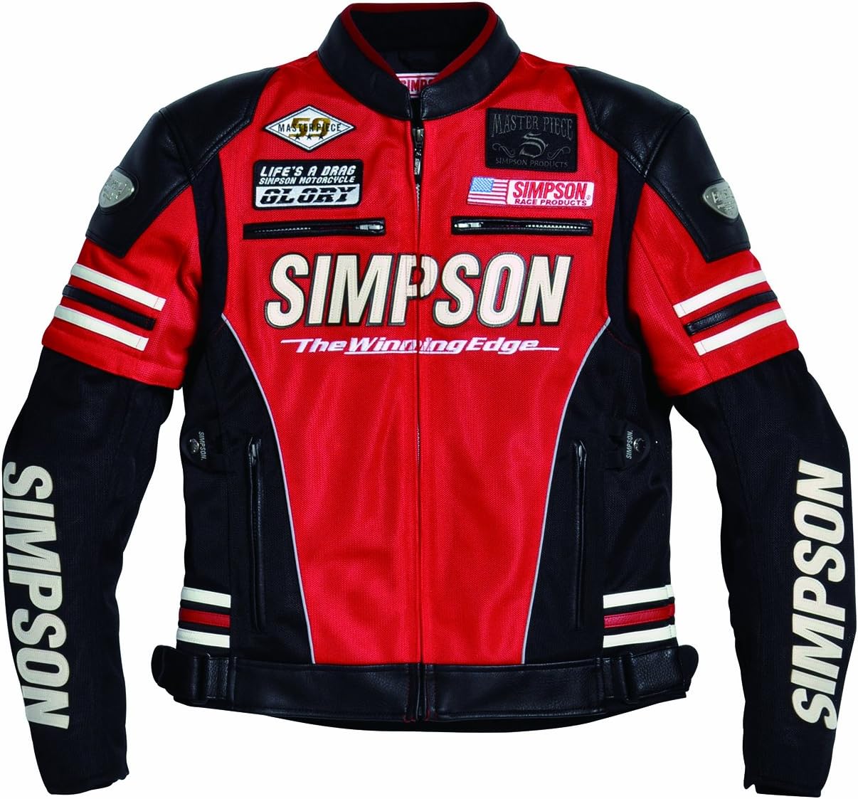 SIMPSON シンプソン バイクウェア ジャケット ライダース L ○ 5000円
