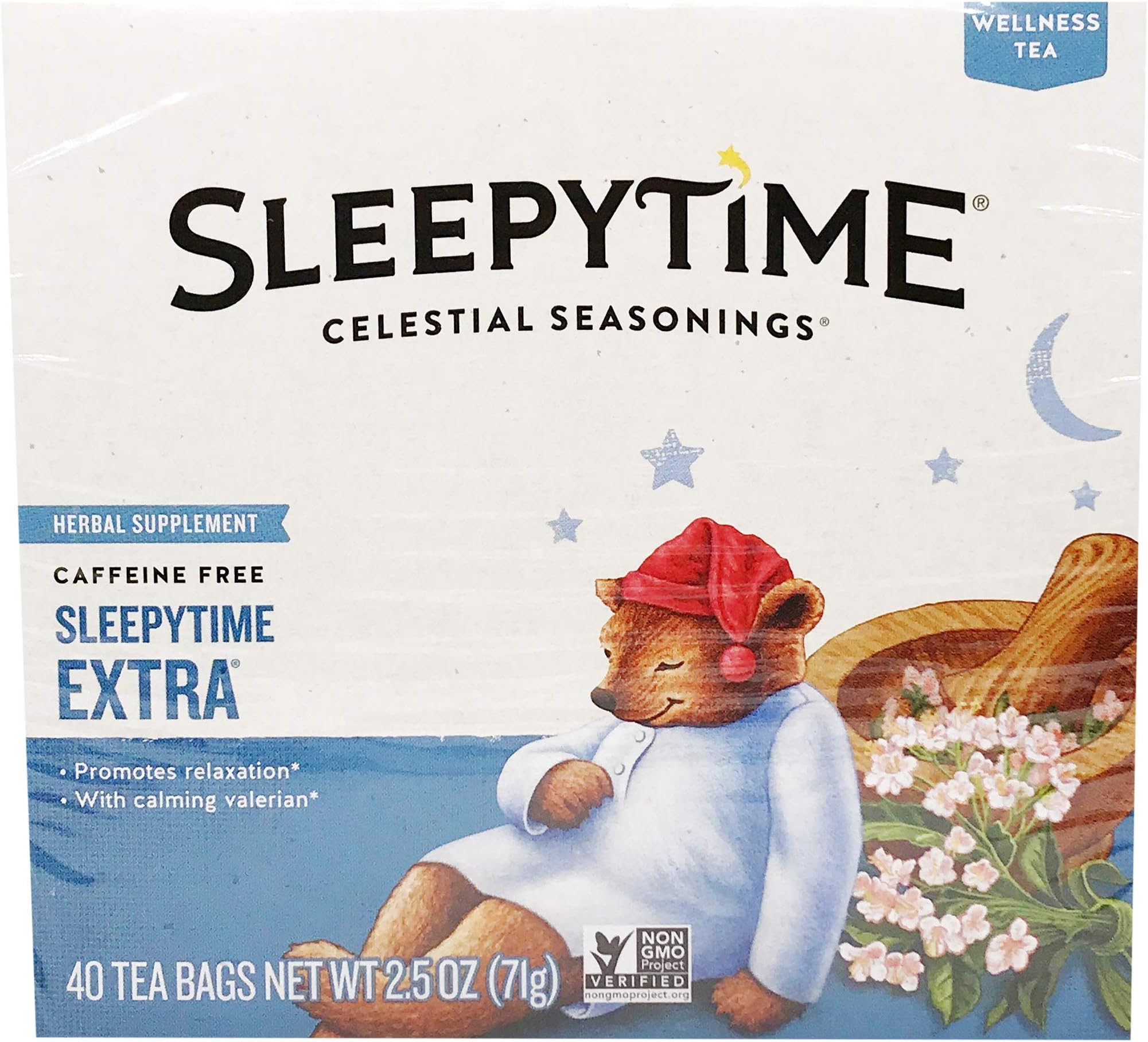 Amazon.com : Celestial Seasonings Herbal Tea Sleepytime Extra, 40 ct ...