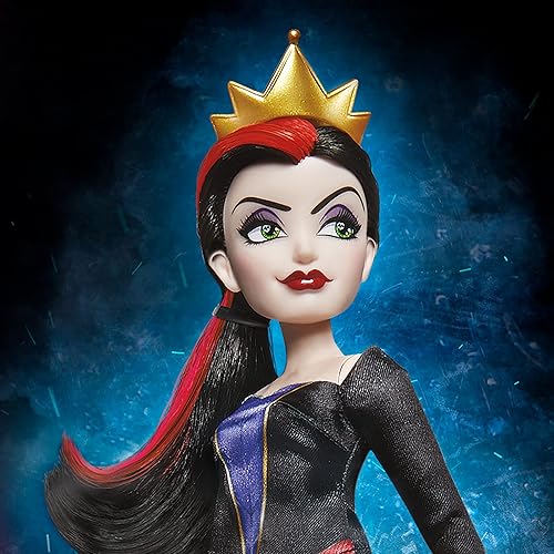 Miniatura 2 de Disney Princess Muñeca de moda Evil Queen, accesorios y ropa extraíble, juguete de villanos de Disney para niños de 5 años en adelante