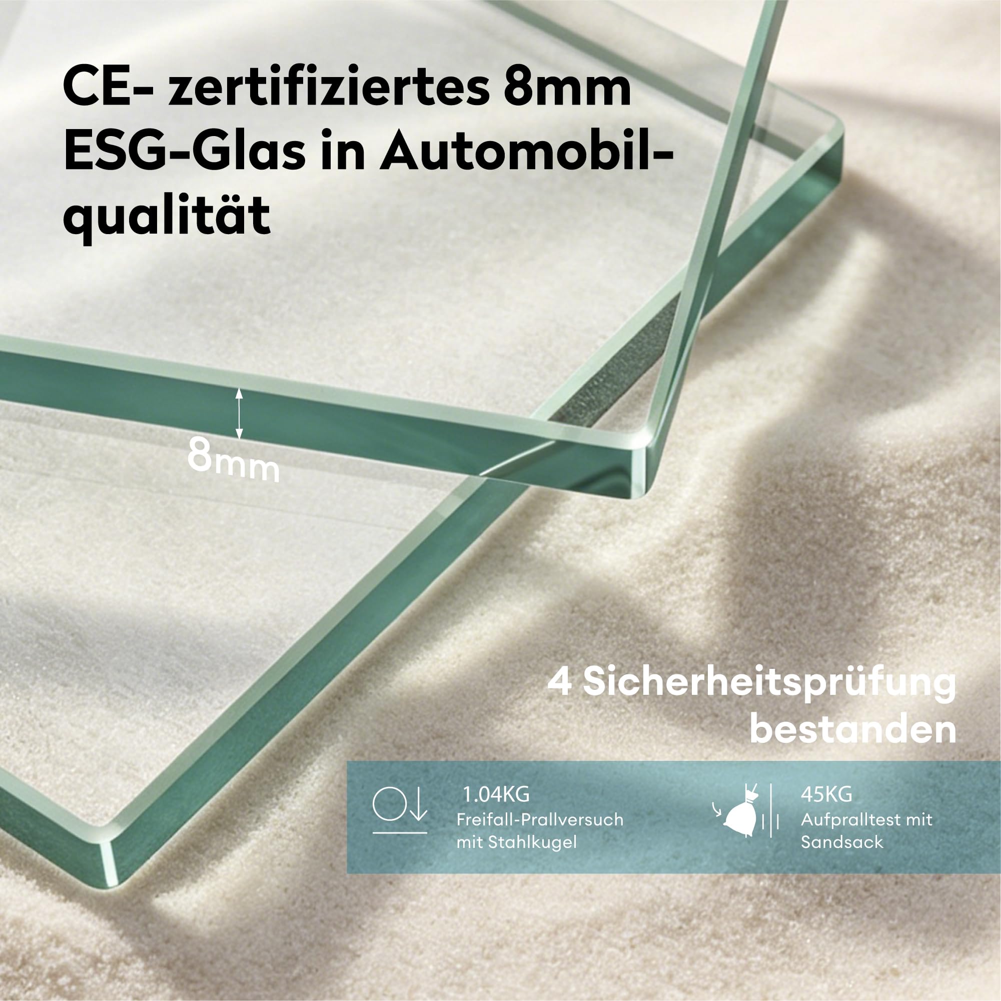 doporro Glasschiebetür Komplettset Softclose 90 x 205 cm Schiebetür
