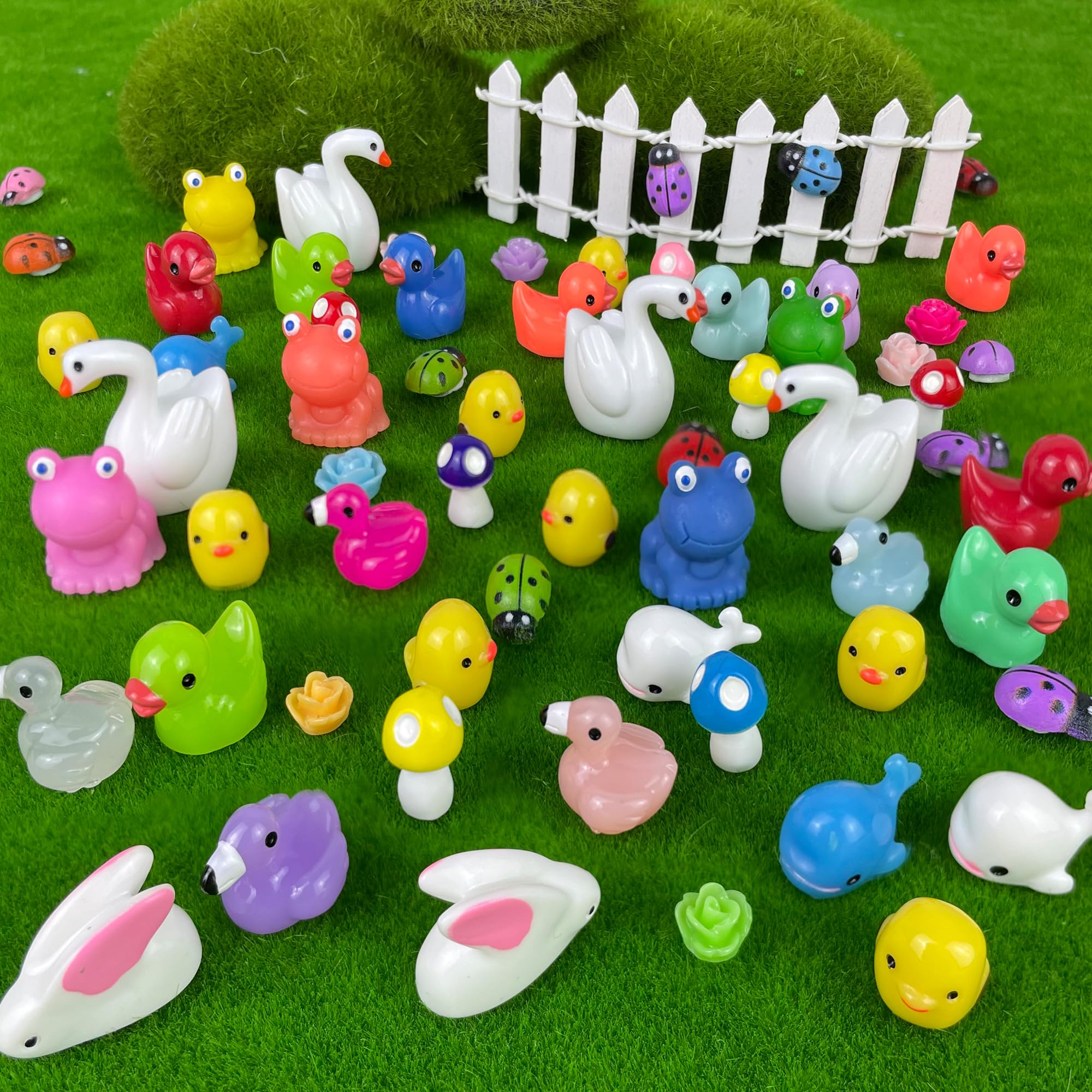 Pack Of 120 Ducks Ini Anial Figures, Ini Duck Figures, Ini Ducks